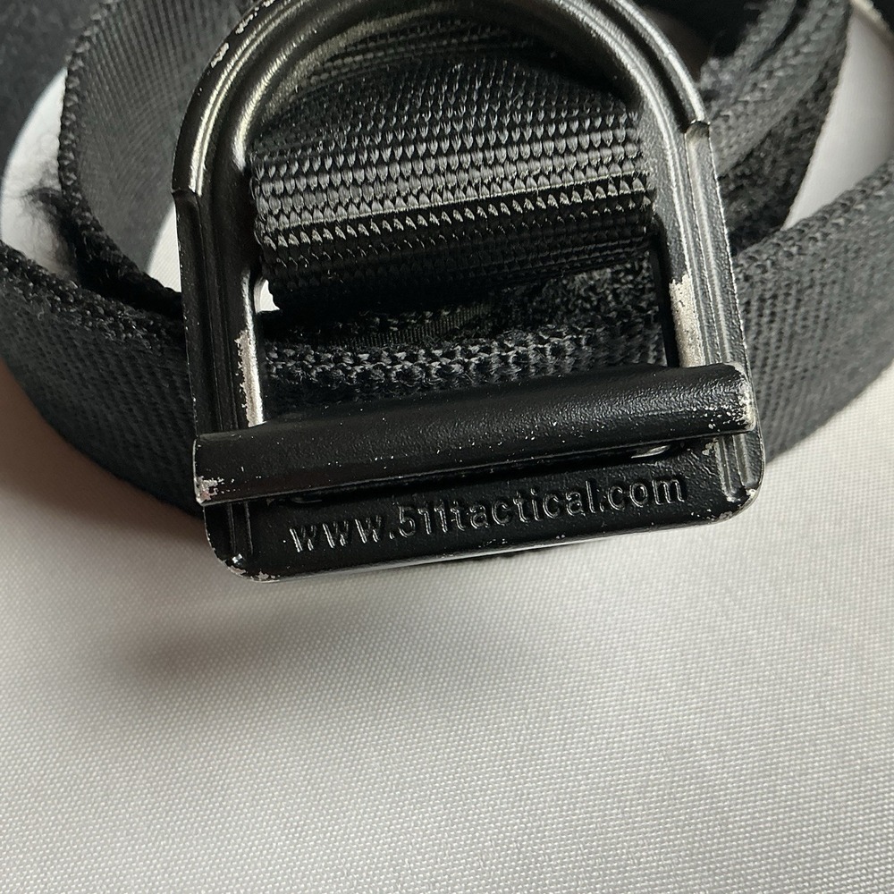 5.11 511 Tactical 1.5" Trainer Belt Black Metal Buckle Mens XL 40-42" Nylon - Picture 2 of 11